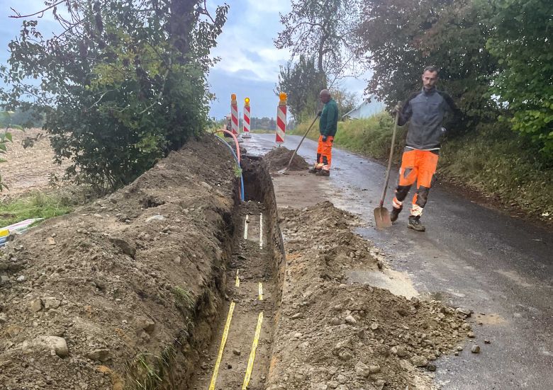 Baustelle in den letzten Zügen